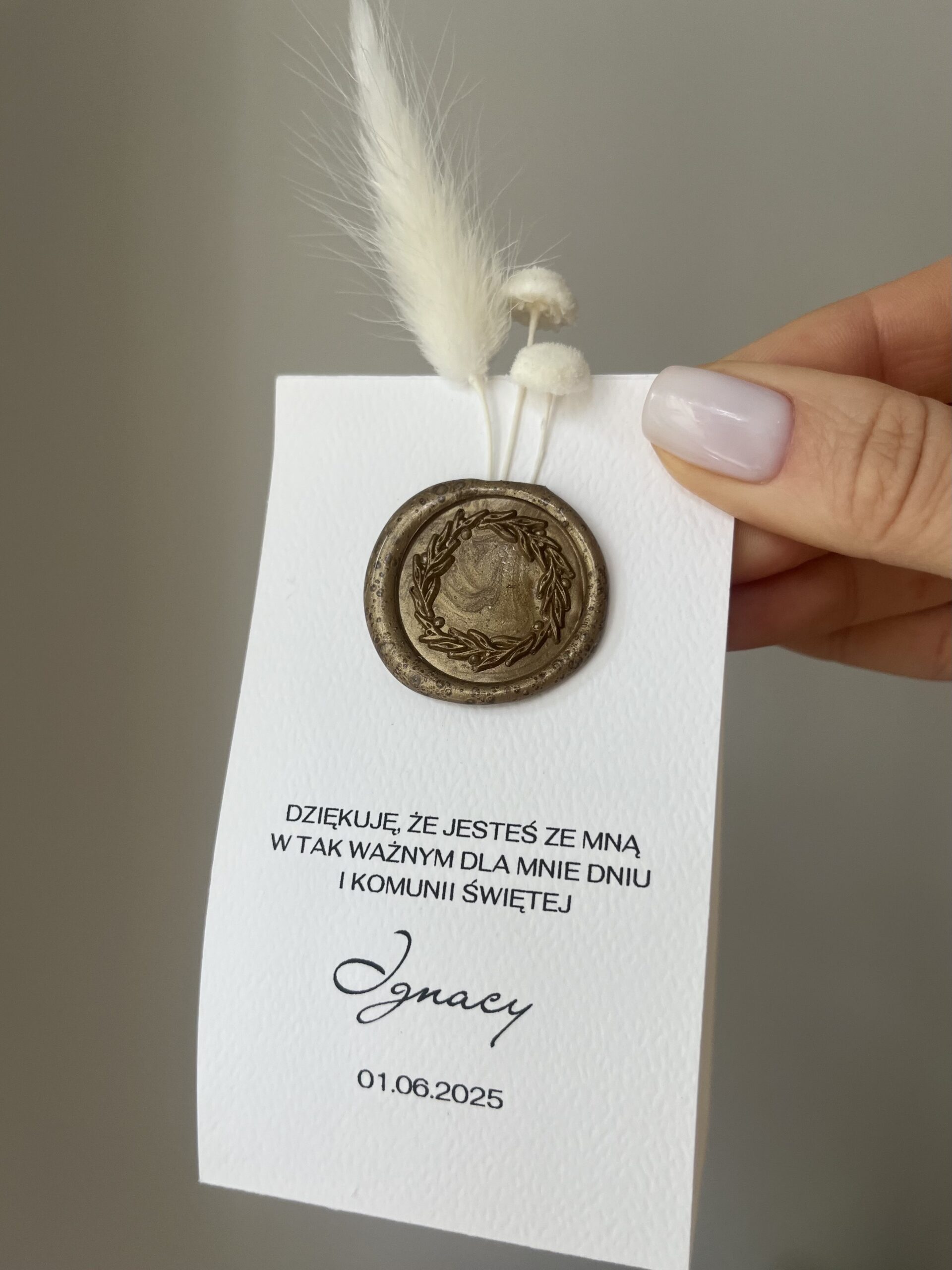 Podziękowanie komunijne no.2 | od 20 szt. - obrazek 2